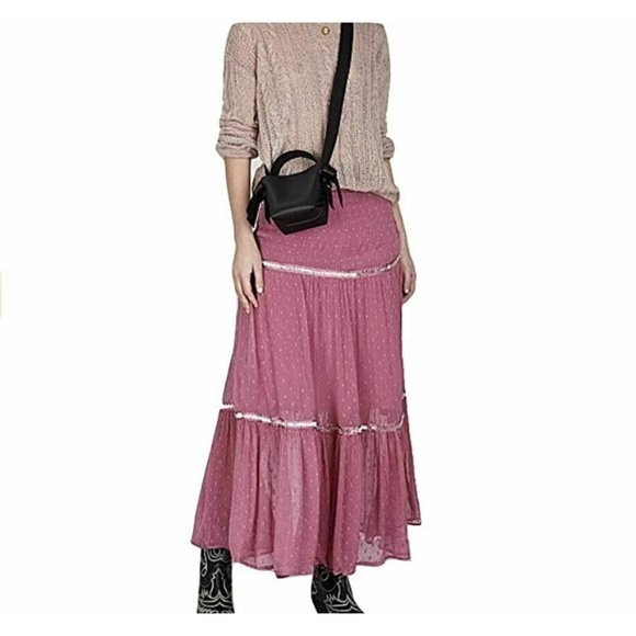 Free People Womens Skirt  Light Purple Boho NWT - Picture 3 of 9